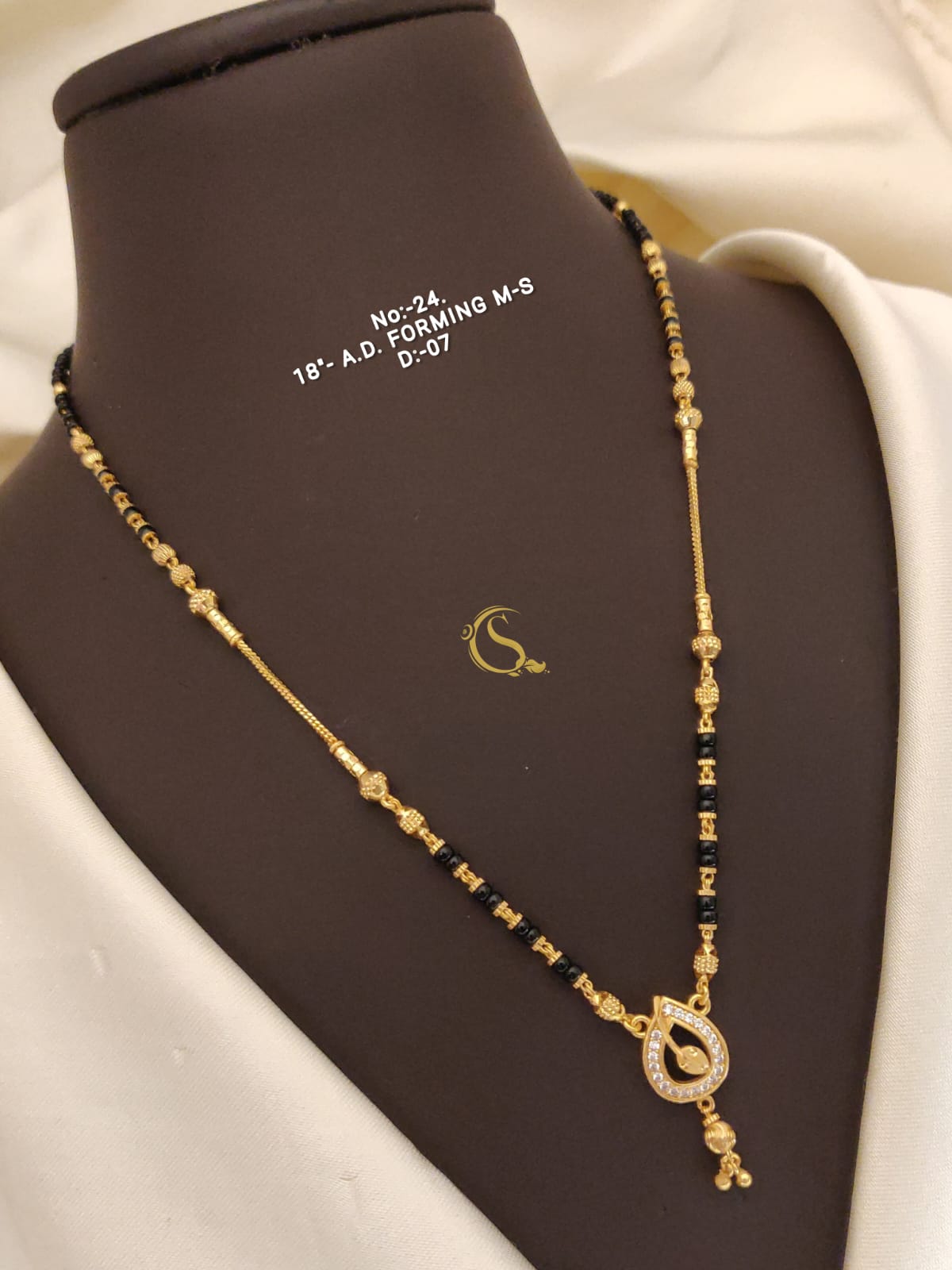 AD Forming String Mangalsutra cum Pandent Daily Wear Accessories